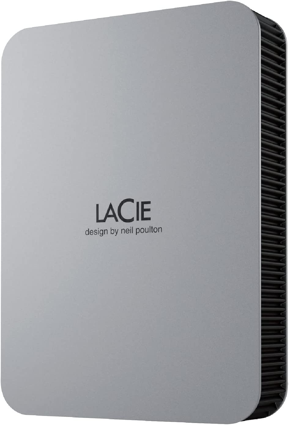 Seagate LaCie Mobile Drive 4TB External Hard Drive Portable HDD - Moon Silver, USB-C 3.2, for PC and Mac, Post-Consumer Recycled, with Adobe All Apps Plan and Rescue Services (STLP4000400)