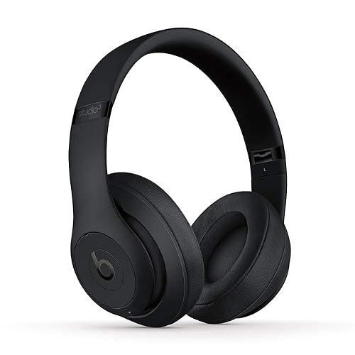 Beats Studio3 Wireless Noise Cancelling Over-Ear Headphones - Apple W1 Headphone Chip, Class 1 Bluetooth, 22 Hours of Listening Time, Built-in Microphone - Matte Black Matte Black Studio3