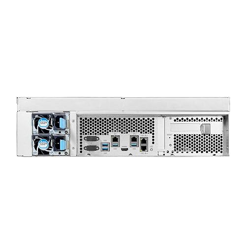 Asustor Lockerstor 16 Pro Gen2 AS7216RDX 16 Bay NAS, AMD Ryzen 7 Pro 7745 8-Core 3.8GHz CPU, Dual 1GbE Ports, Dual 10GbE Ports, 16GB RAM ECC DDR5, 3U Rackmount Server Enterprise NAS (Diskless)