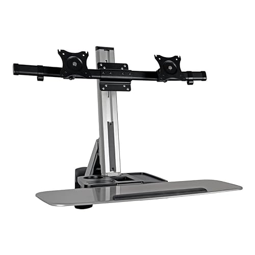 Tripp Lite Dual Display TV Monitor Mount Adapter Kit Universal for 13in - 27in Flat Screens Tilt Rotate