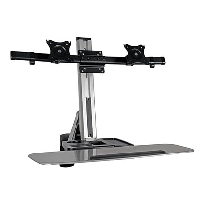 Tripp Lite Dual Display TV Monitor Mount Adapter Kit Universal for 13in - 27in Flat Screens Tilt Rotate