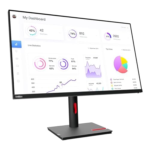 Lenovo 63D1RAR1US 31.5in Thinkvision P32p-30 4k Mntr 95 Dci-p399 Rgb W/ Accurate Color