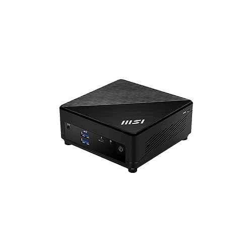 MSI Cubi 5 12M, 0.7L Mini PC, Intel Core i5-1235U, WiFi 6, BT 5.2, Duel LAN, Thunderbolt Type C, Black, Non-OS (12M-015BUS): Cubi 5 (BLK)
