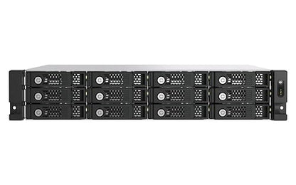 QNAP TL-R1200PES-RP-US 12 Bay 2U Short Depth rackmount PCIe Interface SATA JBOD for petabyte-Scale Expansion (Diskless)