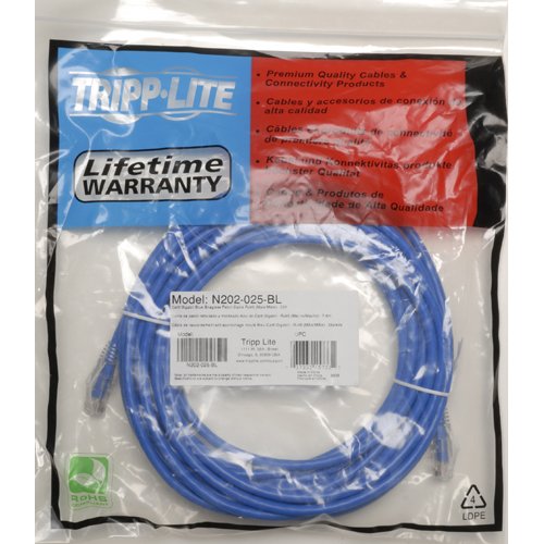 Tripp Lite 125ft Cat6 Gigabit Solid Conductor Snag