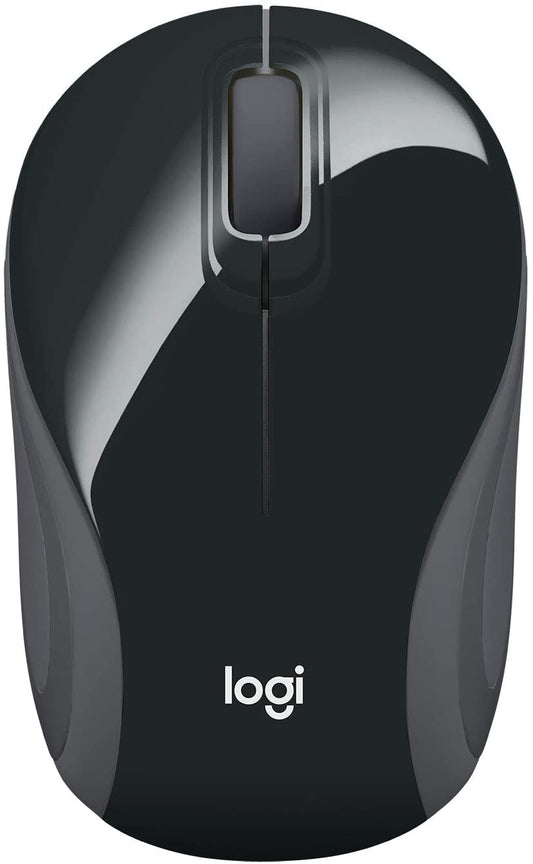 Logitech Wireless Mini Mouse M187, Pocket Sized Portable Mouse for Laptops, Black