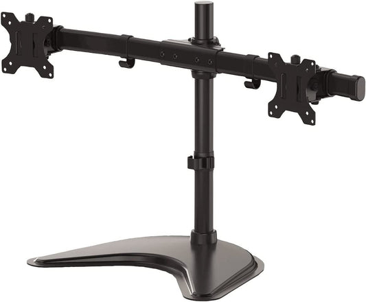 Fellowes 8043701 Professional Series Free Standing Computer Monitor Stand for 2 Monitors with Horizontal Monitor Arms, 27 Inch Monitor Capacity Double Arm