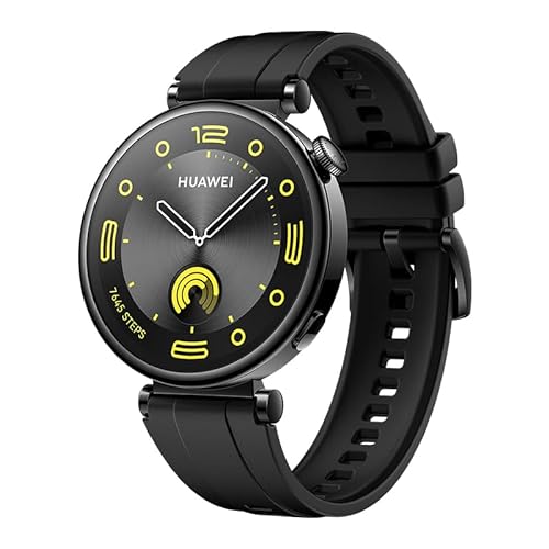HUAWEI Watch GT 4 41mm Smart Watch, 7 Day Battery Life, Scientifically Based Calorie Management, Pulse Wave Arrhythmia Analysis, Women's Health Management 3.0 Black 41mm Black Watch