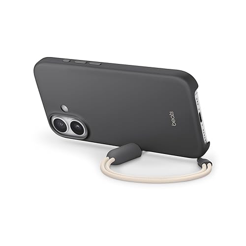 Beats iPhone 17 Kickstand Case with MagSafe & Camera Control, Built in Stand & Lanyard, Matte Finish with Microfibre Lining – Granite Grey iPhone 17 Kickstand Granite Grey