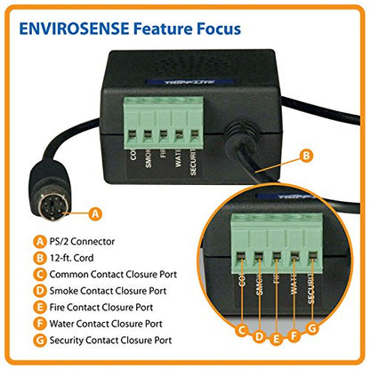 Tripp Lite ENVIROSENSE Environmental Sensor for Use with SNMP/Web Cards