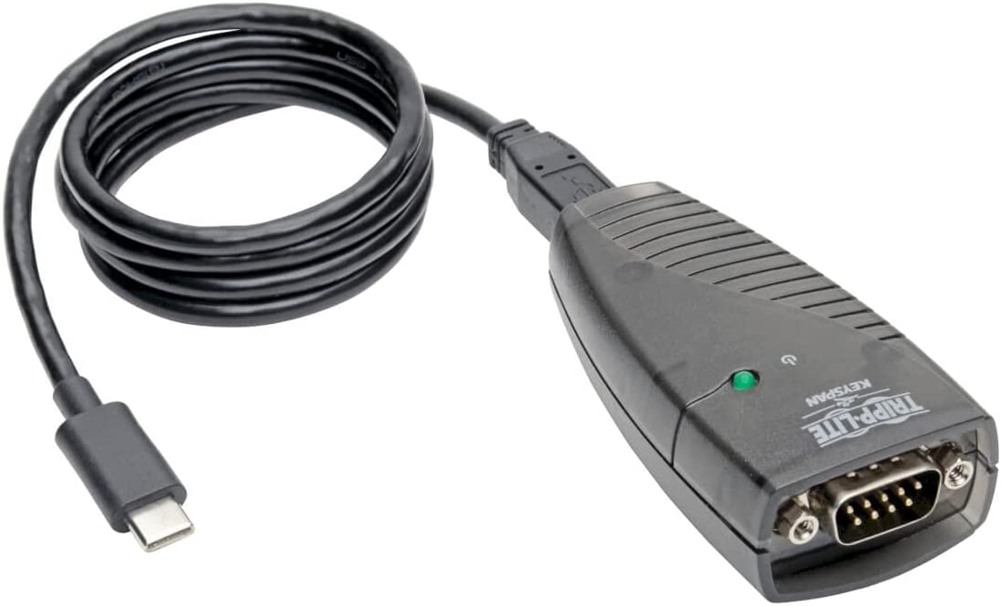 Tripp Lite Keyspan High Speed USB C to Serial Adapter DB9 Cable TAA, 3' (USA-19HS-C)