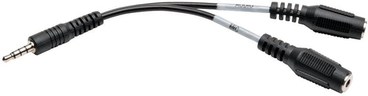 TRIPP LITE P318-06N-MFF 6-Inch 3.5mm 2x3 Position to 4 Position 3.5mm Audio Splitter
