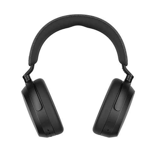 SENNHEISER Momentum 4 Wireless Headphones - Bluetooth Headset for Crystal-Clear Calls with Adaptive Noise Cancellation, 60h Battery Life, Customizable Sound and Lightweight Folding Design, Black