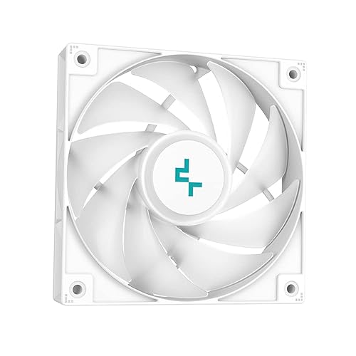 DeepCool LS720 SE Liquid Cooler 360mm 4th Gen Dual-Chamber Pump 3100RPM 300w TDP AIO Cooler Anti-Leak Tech with ARGB Fans CPU Water Cooler Narrow Frame Infinity Mirror Block White 360mm White
