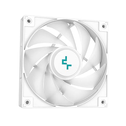 DeepCool LS720 SE Liquid Cooler 360mm 4th Gen Dual-Chamber Pump 3100RPM 300w TDP AIO Cooler Anti-Leak Tech with ARGB Fans CPU Water Cooler Narrow Frame Infinity Mirror Block White 360mm White