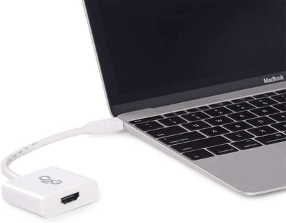 C2g/ cables to go C2G 30003 USB-C to 4K UHD HDMI or VGA Audio/Video Adapter Kit for Apple MacBook, White