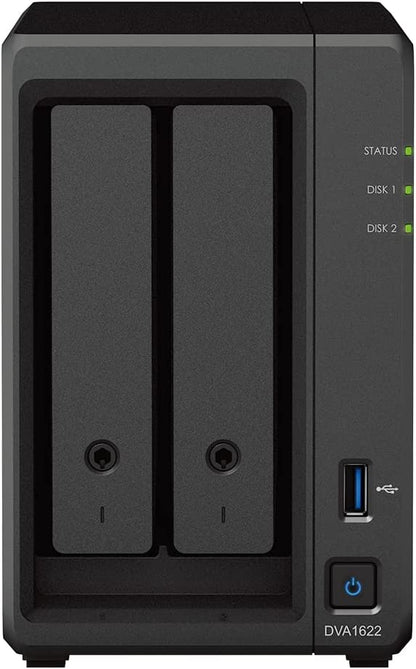 Synology 16 Channel NVR Deep Learning Video Analytics DVA1622 with HDMI Video Output