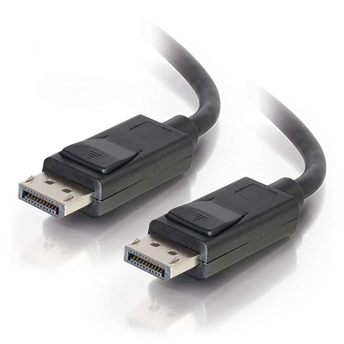 C2G Display Port Cable, 8K, Male to Male, Black, 25 Feet (7.62 Meters), Cables to Go 54404 Male to Male Cable 25 Feet