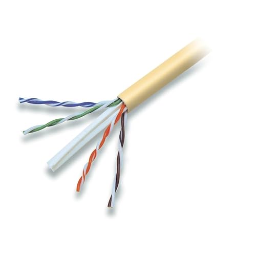 Belkin A7L704-1000YL-P CAT6 Solid Bulk Cable, Plenum, Yellow, Retail Packaging