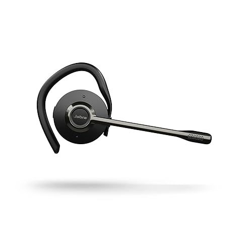 Jabra Engage 55 Convertible Wireless Headset with Ear Hook, Headband & Neckband, Link 400 USB-C DECT Adapter – Noise-Cancelling Micrphone, Extensive Range, Hearing Protection – UC Compatible – Black UC (USB-C) Convertible