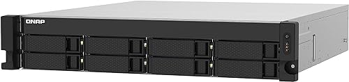 QNAP TS-832PXU-RP-4G 8 Bay High-Speed SMB Rackmount NAS with Two 10GbE and 2.5GbE Ports, Redundant PSU (TS-832PXU-RP-4G-US)
