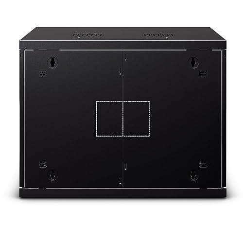 CyberPower Carbon CR9U61003 9U Wall Mount Rack Enclosure, Black