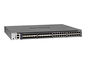 Netgear M4300-24X24F 48x10G 24x10GBASE-T 24xSFP Plus Stackable Switch for Server Aggregation Core (XSM4348S-100NES) 10GbE 48 Port