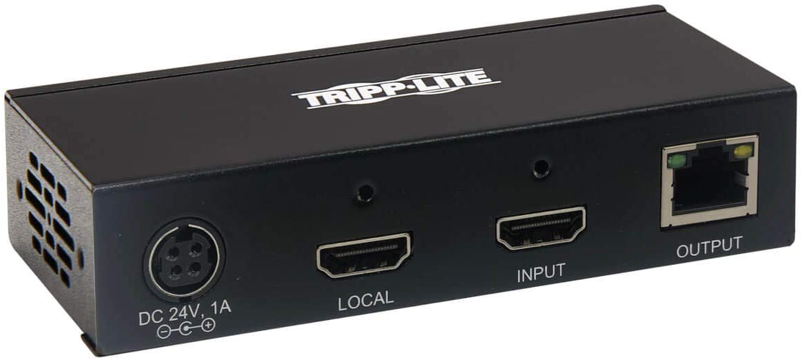 Tripp Lite HDMI Over Cat6 Extender Kit Pigtail Receiver 4K60Hz HDR PoC TAA (B127A-1A1-BHPH)