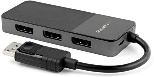 StarTech.com 3-Port Multi Monitor Adapter - DisplayPort 1.4 to 3x 4K DisplayPort Video Splitter - Dual or Triple 4K - DisplayPort MST Hub for Multiple Monitors - For Windows PCs Only (MST14DP123DP) DisplayPort 1.4 to 3x DisplayPort