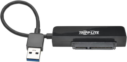 Tripp Lite 6in USB 3.0 SuperSpeed to SATA III Adapter Cable w/ UASP, 2.5in SATA Hard Drives, Black (U338-06N-SATA-B)