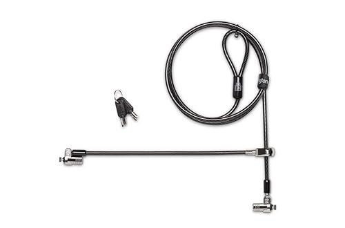 Kensington MicroSaver 2.0 Keyed Twin Cable Lock for Laptops & Other Devices (K65048WW)