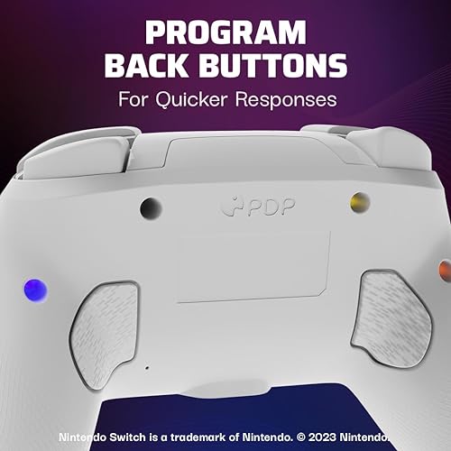 PDP Afterglow™ Wave Wireless Controller: White For Nintendo Switch, Nintendo Switch - OLED Model