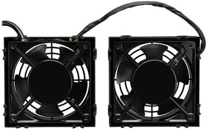 Tripp Lite Wall-Mount Roof Fan Kit, 2 High-Performance Fans, 120V, 210 CFM, 5-15P Plug, 2-Year Warranty (SRFANWM)