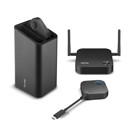 BenQ WDC10C InstaShow USB-C Thunderbolt 3 Button Kit for Wireless Presentation Systems, 2 USB-C Buttons and Tabletop Holder w/ USB-C Connector