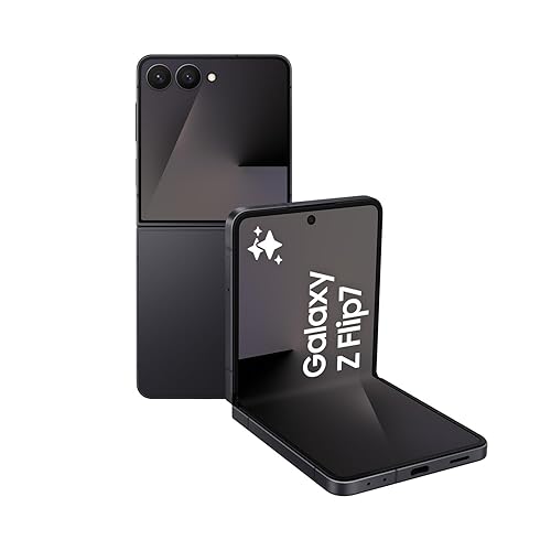 Samsung Galaxy Z Flip7, 512GB, Jet Black (CAD Version & Warranty) - AI Smartphone, 50MP, 6.9" Dynamic AMOLED Main Display, 120Hz Refresh, FlexCam Jet Black 512GB Samsung Galaxy FLIP 7 Phone Only