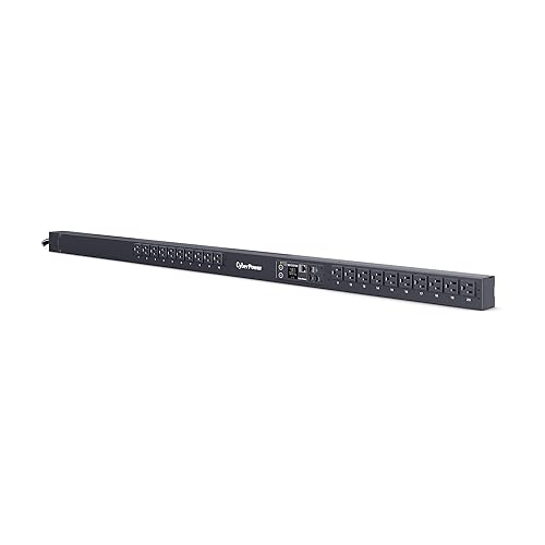 CyberPower PDU31116 Monitored PDU, 100-120V, 15A (Derated to 12A), 20 Outlets, 0U Rackmount