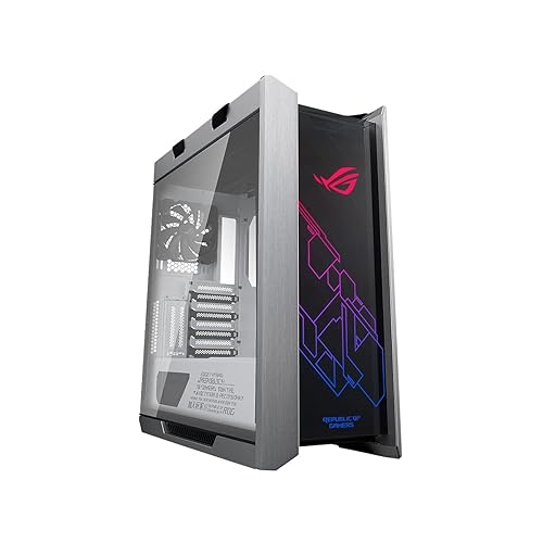 ASUS ROG Strix Helios GX601 White Edition RGB Mid-Tower Computer Case for ATX/EATX Motherboards with Tempered Glass, Aluminum Frame, GPU Braces, 420mm Radiator Support and Aura Sync GX601 ROG STRIX HELIOS CASE/WT/AL/WITH HANDLE