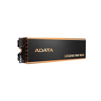 ADATA 1TB SSD Legend 960 Max with Heatsink PCIe Gen4x4 NVMe M.2 Internal Gaming SSD Up to 7,400 MB/s PS5 Compatible (ALEG-960M-1TCS) 1TB with Heatsink