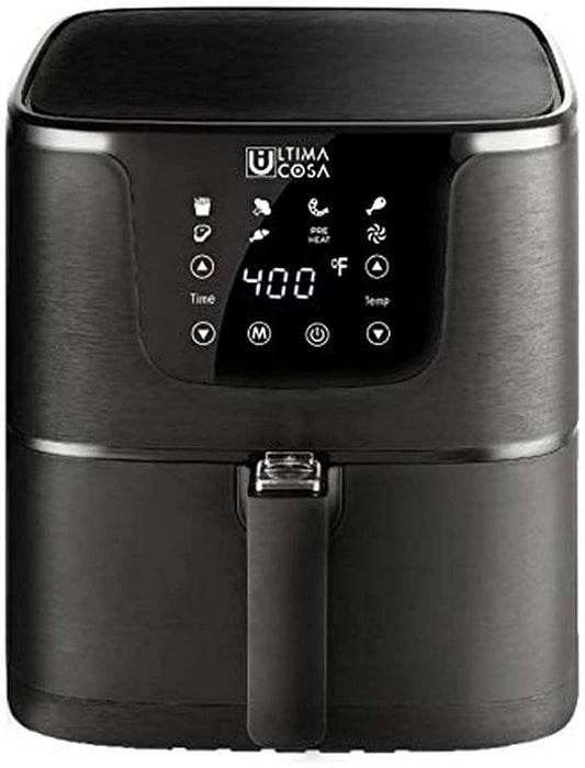 ULTIMA COSA Presto Luxe Plus AIR Fryer 5L Black 6 PRE Set Cooking