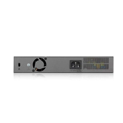 Zyxel 8-Port Gigabit Smart Managed PoE+ Switch with 130 Watt Budget and 2 Gigabit Copper Ports + 2 SFP with Nebula Cloud Managment, Long Range PoE Switch [GS1350-12HP]