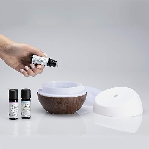 Ellia Essential Oil Set, Calm and Concentration, Including Signature Blends of Pay Attention, Be Centered, and Let Go. 3 Pack Essential Oil Kit, 10ml Each, by Homedics Pay Attention | Be Centered | Let Go