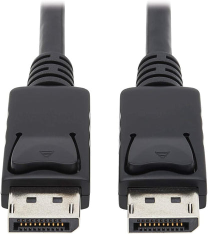 Tripp Lite DisplayPort Cable with Latches (M/M), DP to DP, 4K x 2K, 6-ft. (P580-006), Black 6' Cable