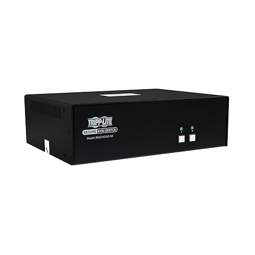 Tripp Lite Secure KVM Switch, 2-Port HDMI, United States Government NIAP-Certified PP4.0 Security, 4K @ 60Hz Quality, TAA Compliant, 3-Year Warranty (B002-H2A2-N4)