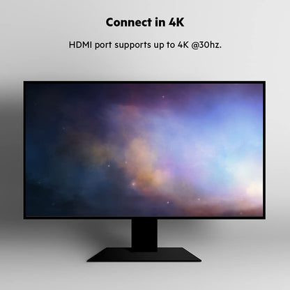 Belkin USB C Hub, 7-in-1 MultiPort Docking Station - USB C Docking Station for MacBook &amp; Windows - 85W USB-C Power Delivery 3.0, 4K HDMI 1.4, 2x USB-A 3.0, SD 3.0, Micro SD 3.0, &amp; 3.5mm Audio Jack 7-in-1 USB-C Hub Adapter Dock