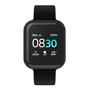 iTouch Air 3 Smartwatch Fitness Tracker for Men Women, with Heart Rate Tracker, Step Counter, Notifications, Sleep Monitor 40mm Black