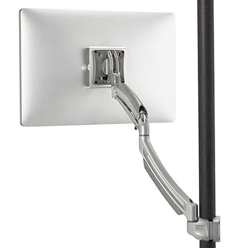 Chief Kontour Dynamic Pole Single Monitor Mount - For Displays 10-30" - Silver - Height Adjustable - 10" To 30" Screen Support - 24.91 Lb Load Capacity