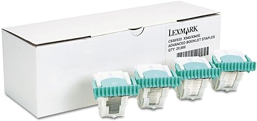 Lexmark Advanced Booklet Staples, 5000 Staples/Ctg, EA=Box of 4 Ctgs (21Z0357)