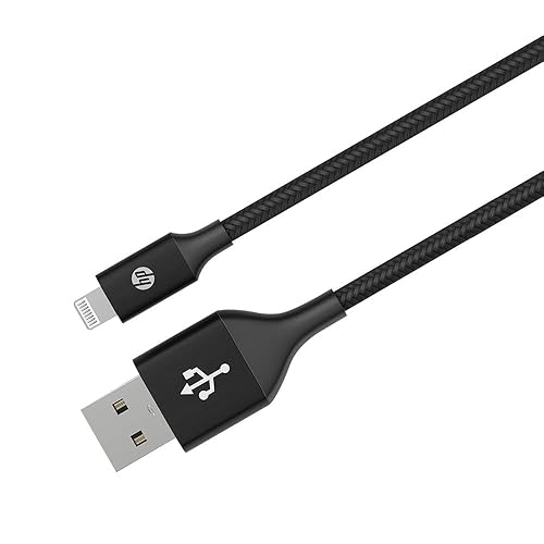 Hp Usb Type A To Lightning Cable, 1 M Length, Black