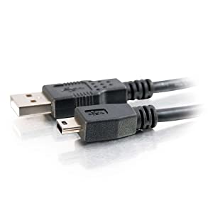 C2g/ cables to go C2G USB Cable, Mini USB Cable, USB 2.0 Cable, USB A to B Cable, 3.28 Feet (1 Meter), Black, Cables to Go 27329 Black 3.3 Feet USB A to Mini B Male