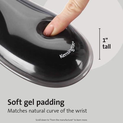 Kensington Duo Gel Mouse Pad with Wrist Rest - Red (K62402AM) Red Red Mouse Pad